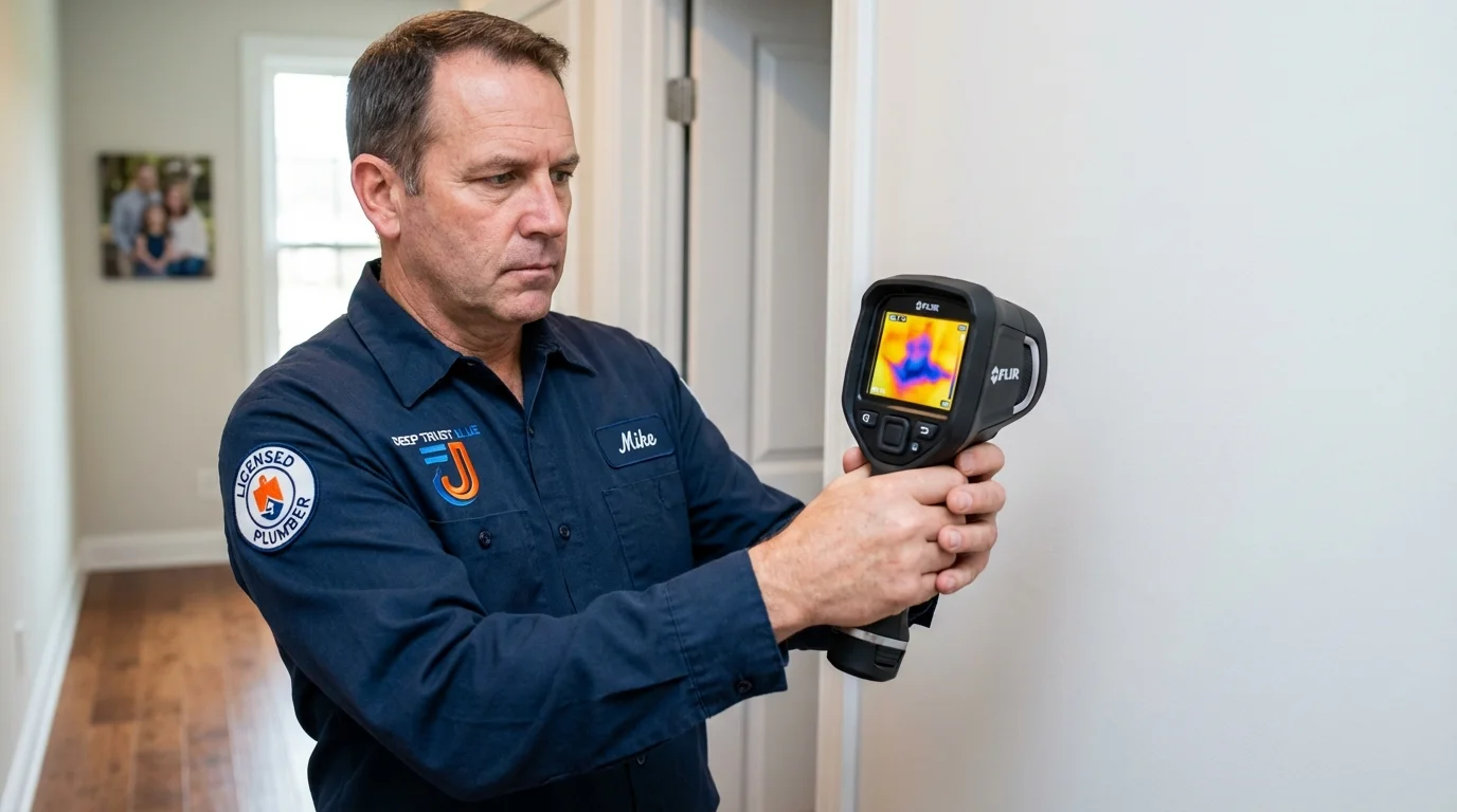 Thermal imaging leak detection by Johns Plumbing LLC in Hagaman